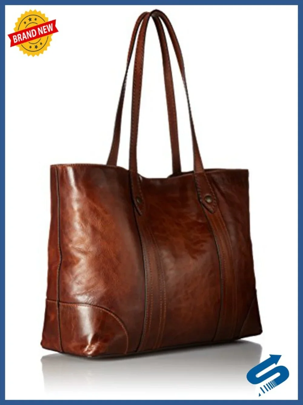 Leather Melissa Shopper Tote Bag Satchel Shoulder Handbag Work